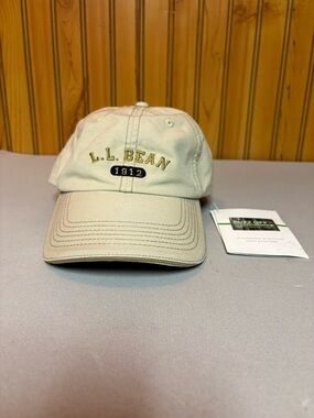 L.L. Bean Beige Khaki Embroidered 1912 Cap